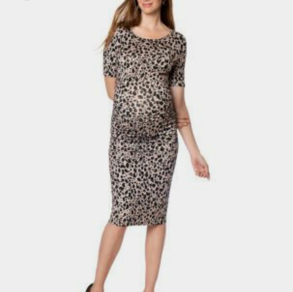 Isabella Oliver animal print maternity dress